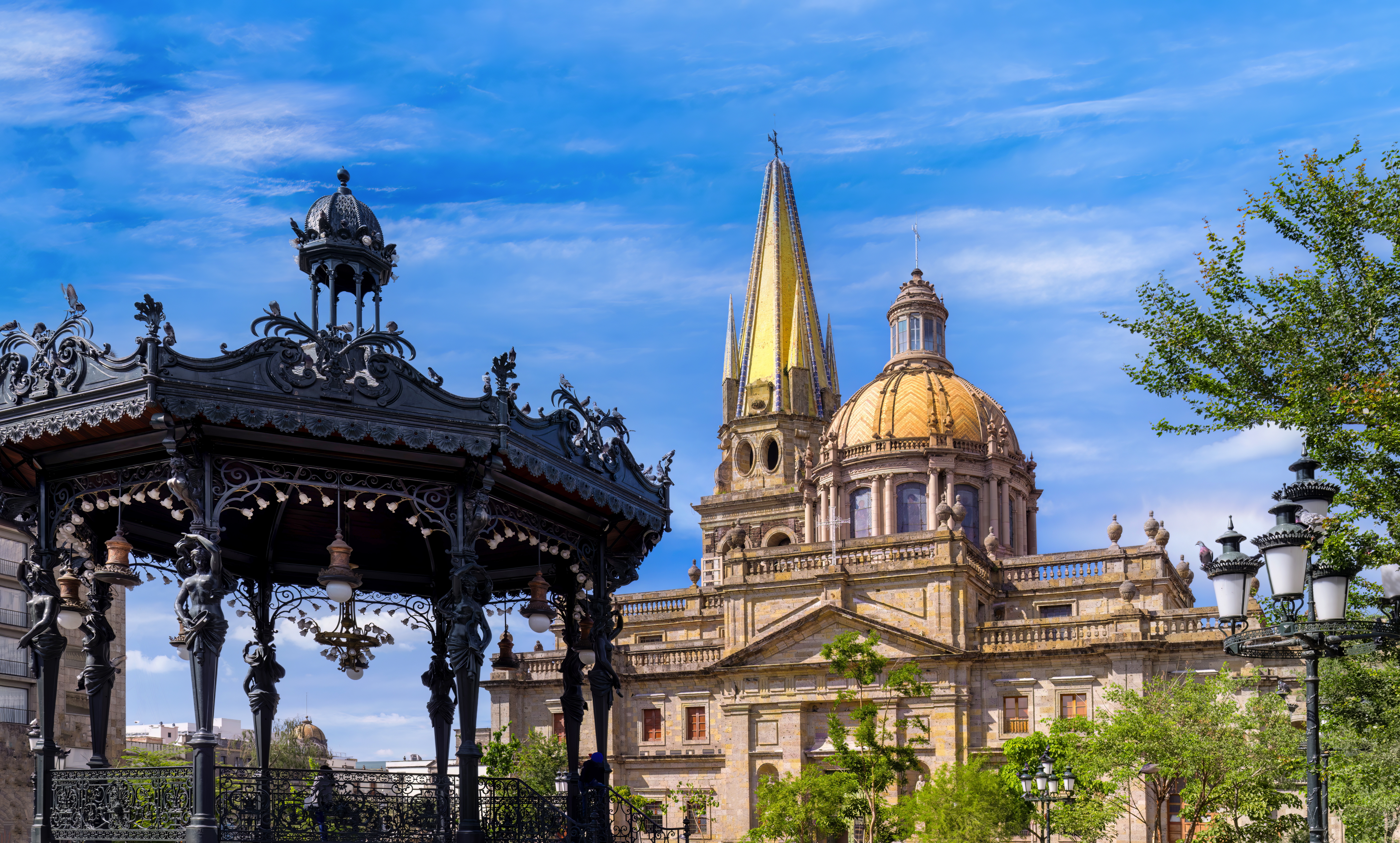Vista de la Catedral de Guadalajara